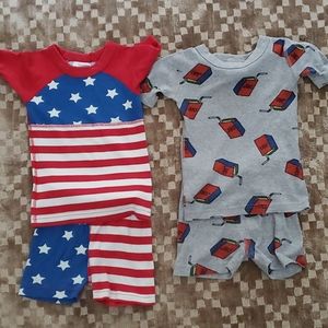 Two pack or hanna andersson summer pj's size 4